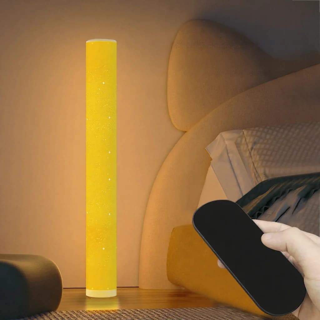 RGB LED-golvlampa med stjärnmönster, fjärr- och appstyrning