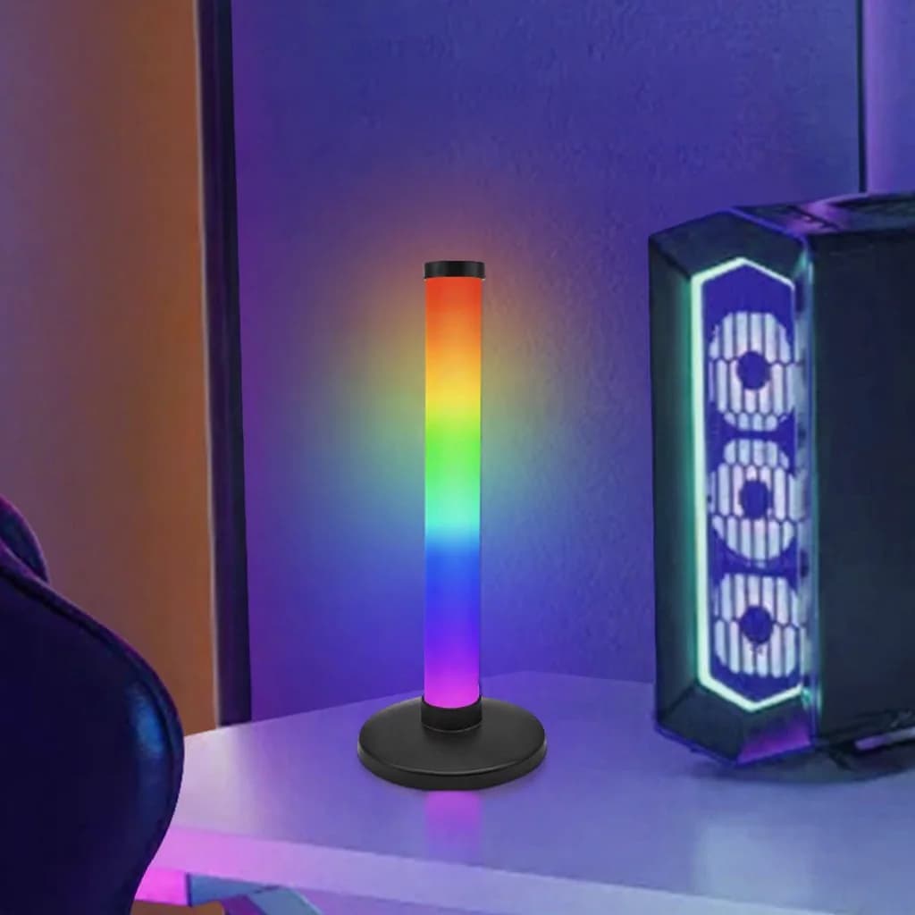 RGB-ljus med ljudreaktiv atmosfär för skrivbordssetup