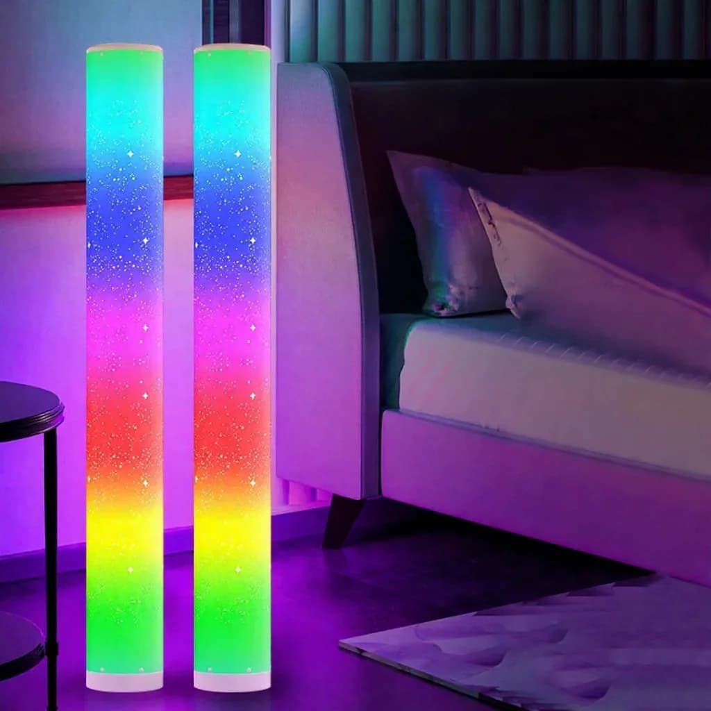 RGB LED-golvlampa med stjärneffekt och fjärrkontroll