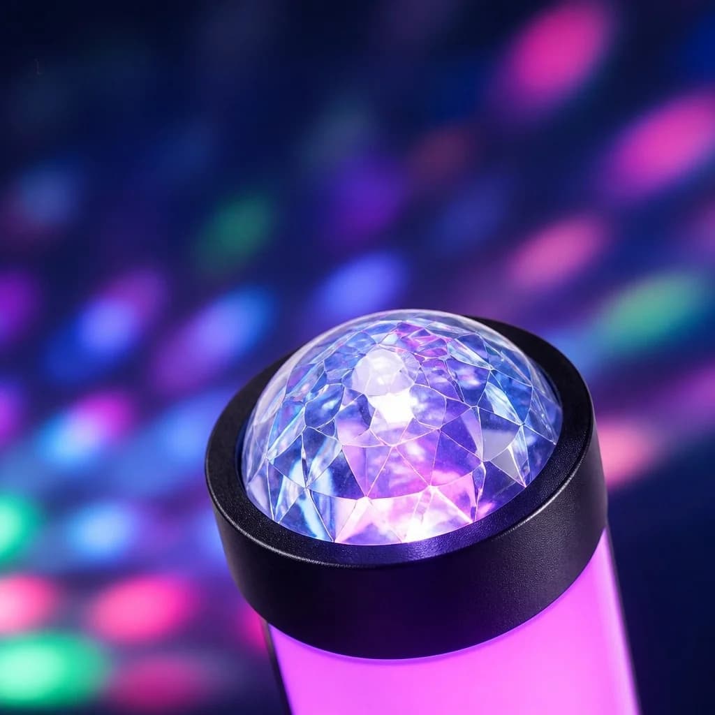 RGB-projektorlampa med musiksynk och fjärrkontroll