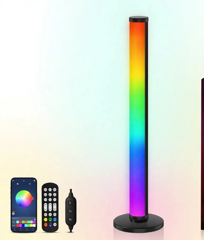 RGB LED skrivbordslampa med ljudstyrning och appkontroll