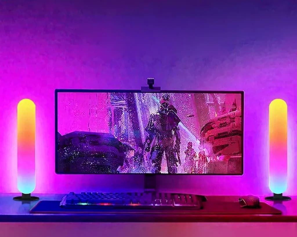 RGB LED-stämningsljus med Bluetooth-musiksynk och appstyrning