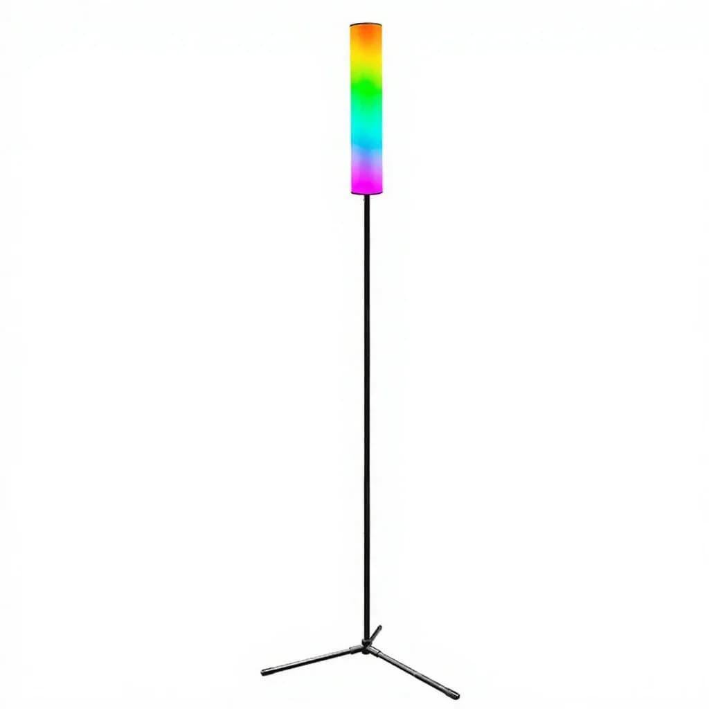 RGB LED stativgolvlampa med fjärrkontroll