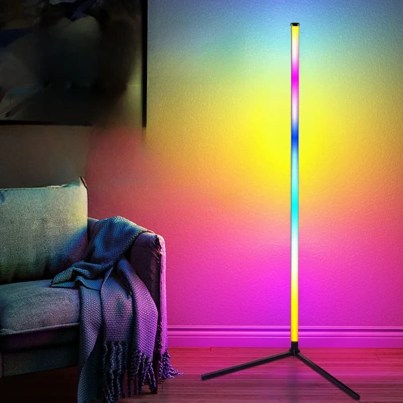 RGB-golvlampa med musiksynk, fjärr- och appstyrning