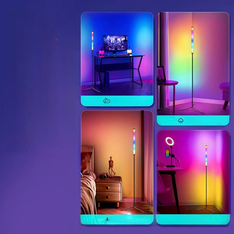 RGB färgväxlande golvlampa med musiksynk och appstyrning