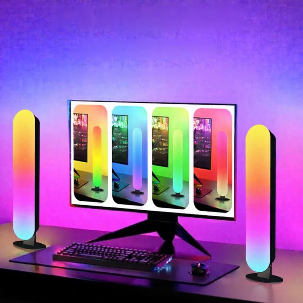 RGB LED-stämningsljus med Bluetooth-musiksynk och appstyrning