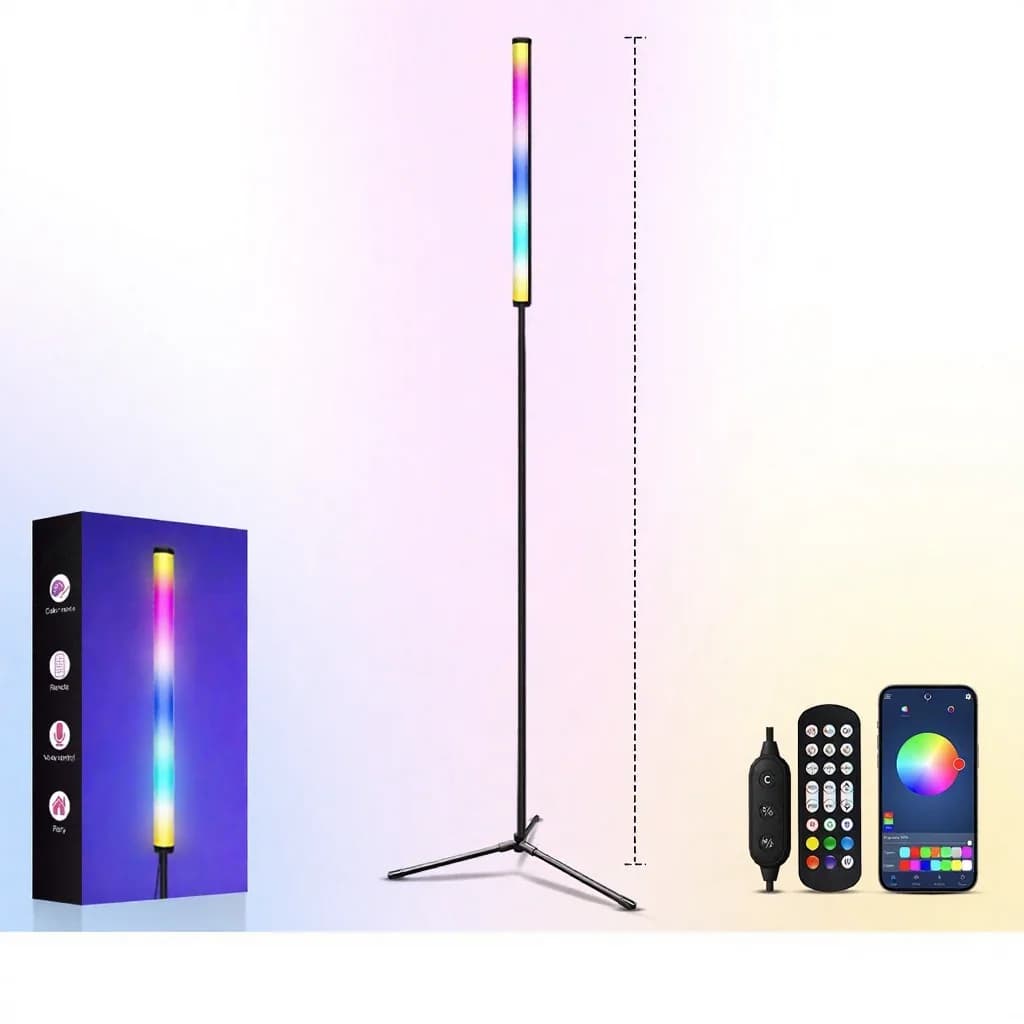RGB färgväxlande golvlampa med musiksynk och appstyrning