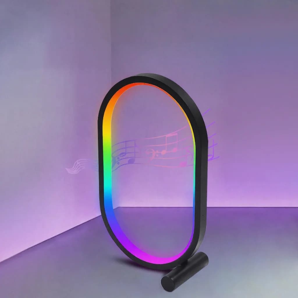 RGB-skrivbordslampa med musiksynk, appstyrning och ljudreaktiv belysning