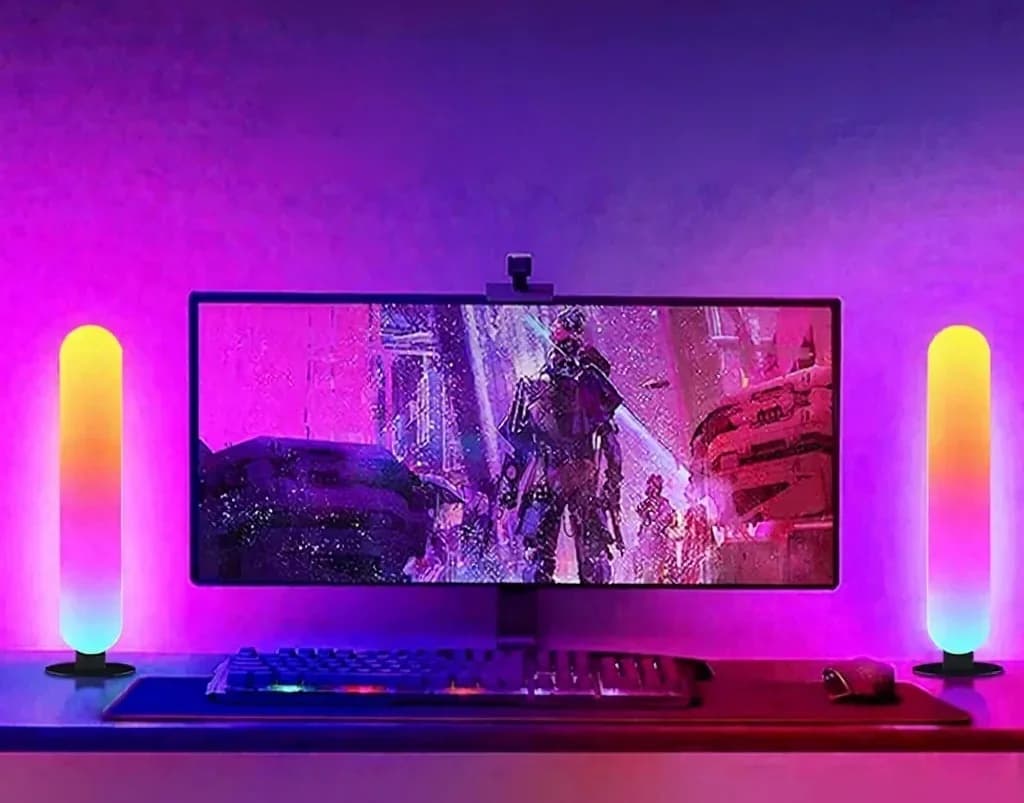 RGB LED-stämningsljus med Bluetooth-musiksynk och appstyrning