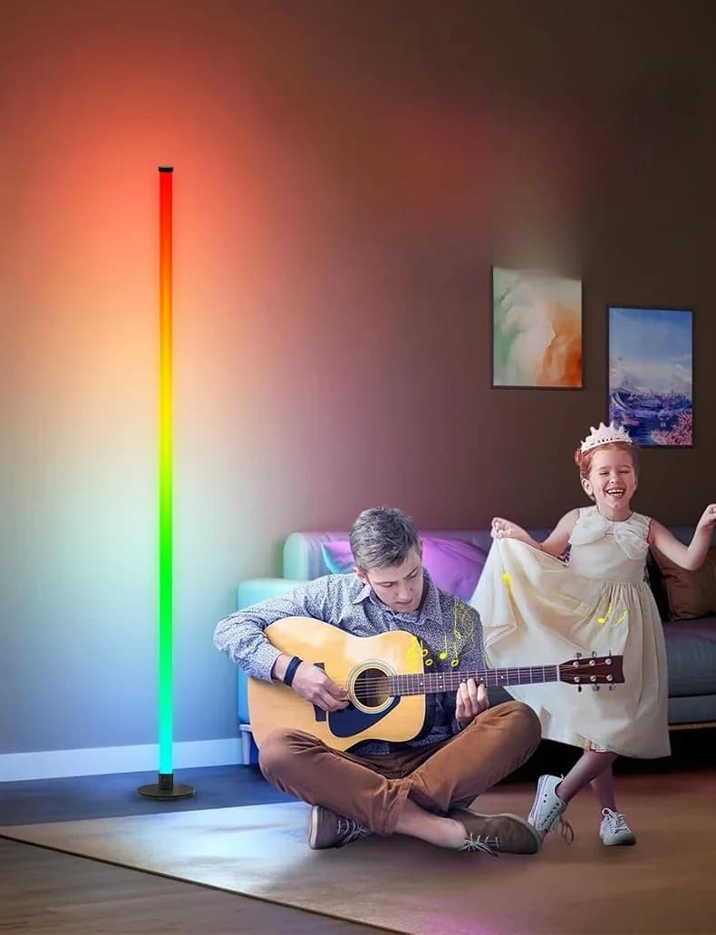 RGB LED-golvlampa med appstyrning för vardagsrum