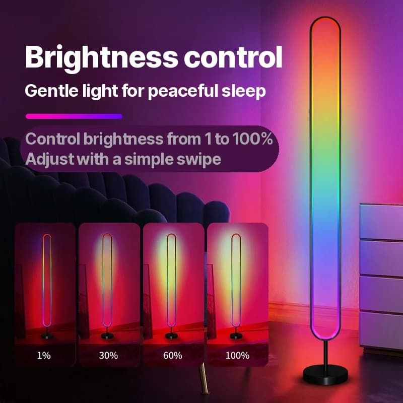 RGB LED-ljus med ljudaktivering och appstyrning