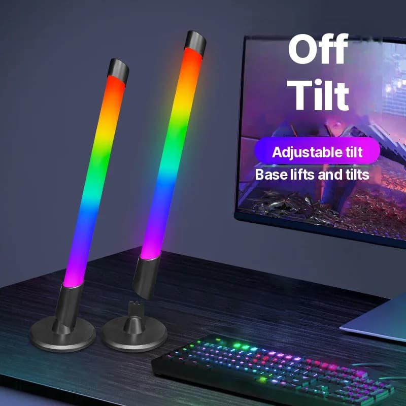 USB RGB-atmosfärljus med musiksynchronisering för skrivbord
