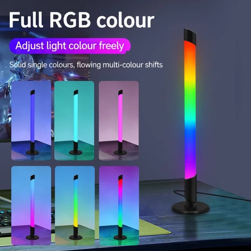 USB RGB-atmosfärljus med musiksynchronisering för skrivbord