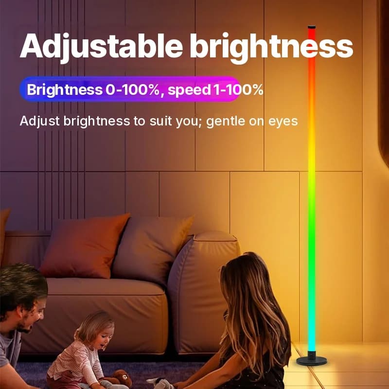 RGB LED-golvlampa med appstyrning för vardagsrum