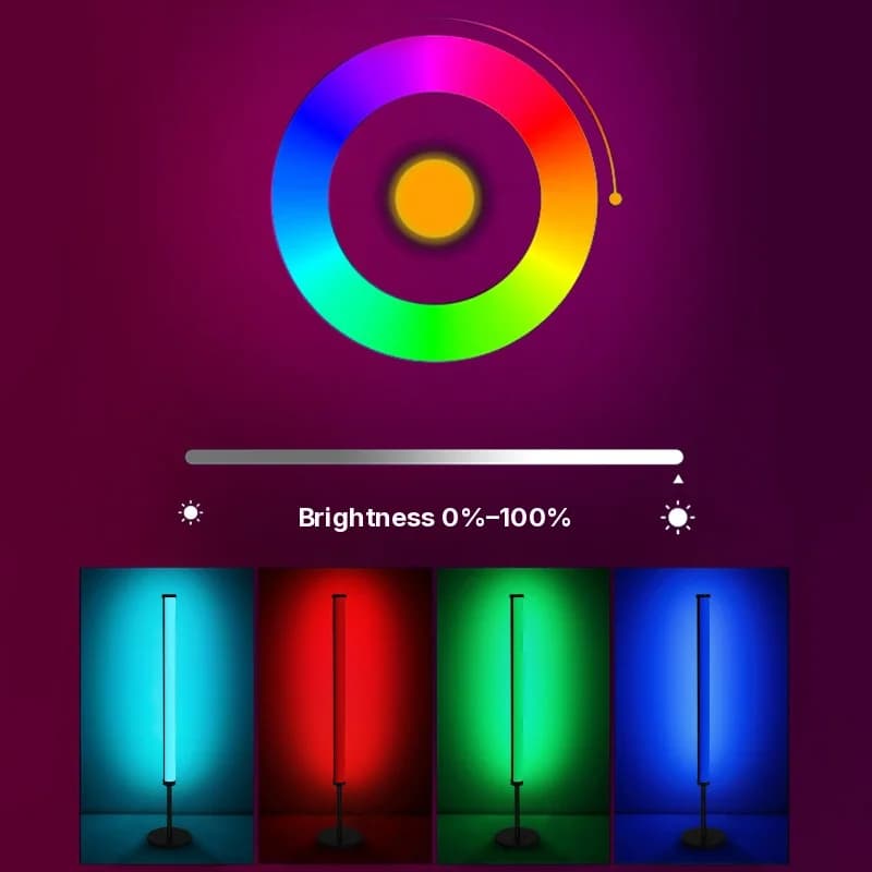 RGB LED atmosfärslampa för skrivbord med musiksynchronisering och appkontroll