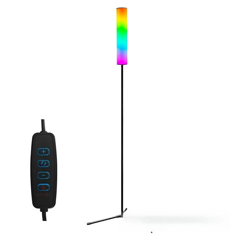 RGB LED stativgolvlampa med fjärrkontroll