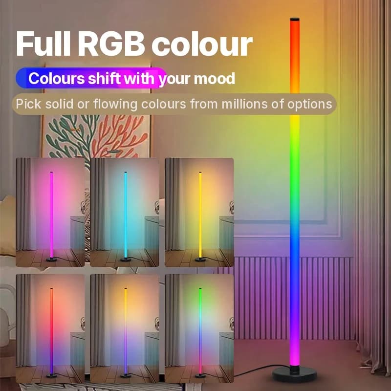 RGB modulär golvlampa med musiksynk och appstyrning