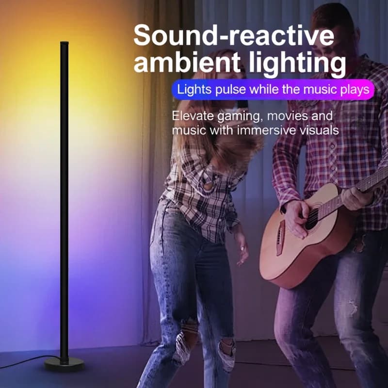 RGB modulär golvlampa med musiksynk och appstyrning