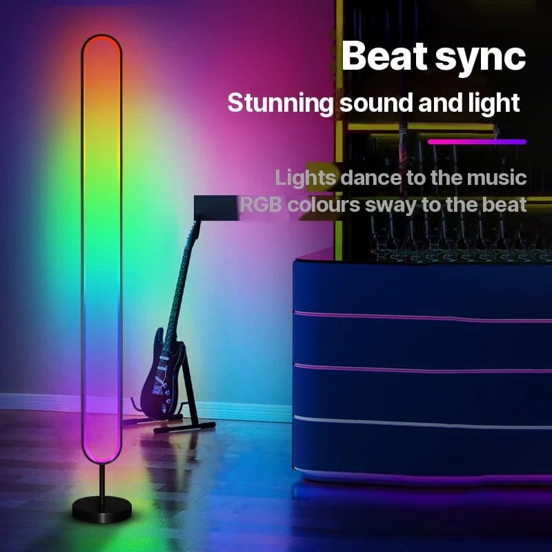 RGB LED-ljus med ljudaktivering och appstyrning