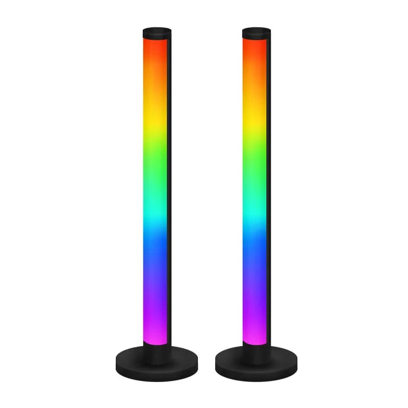 RGB LED skrivbordslampa med ljudstyrning och appkontroll